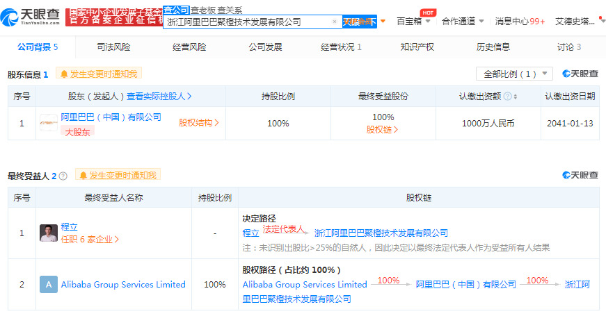 阿里巴巴成立聚橙技术发展有限公司_零售_电商报