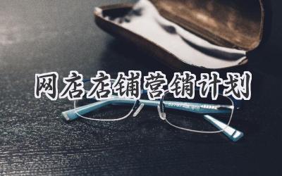 网店店铺营销计划