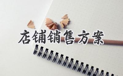 店铺销售方案