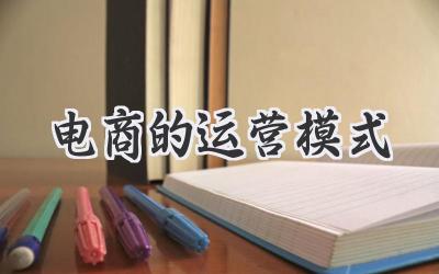 电商的运营模式