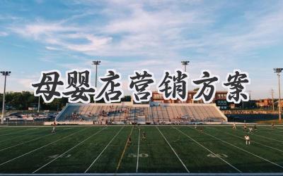母婴店营销方案