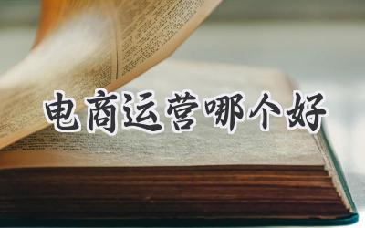 电商运营哪个好
