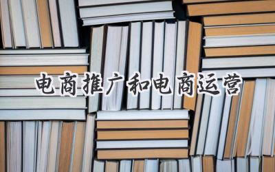 电商推广和电商运营