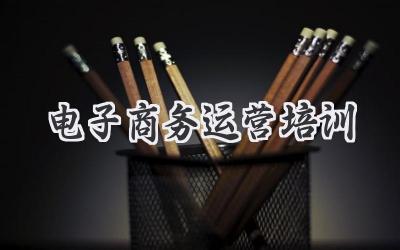 电子商务运营培训