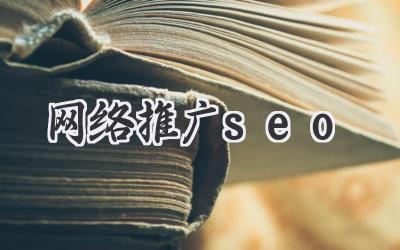 网络推广seo